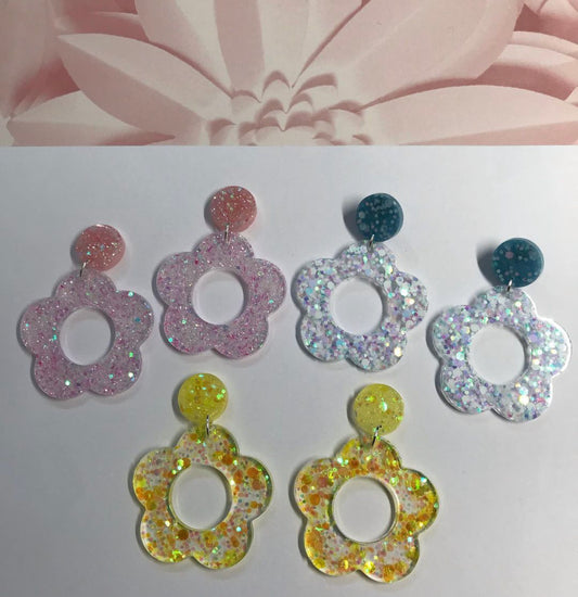 Blooming Gorgeous - Handmade Retro Flower Earrings