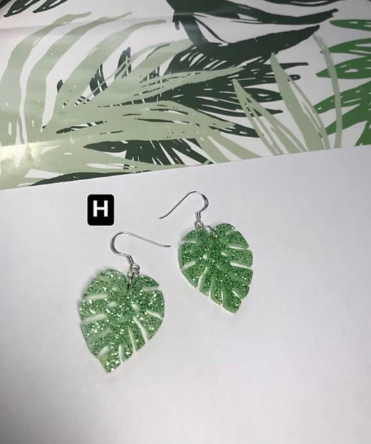 In my monstera era - Hand Made Monstera Leaf Earrings