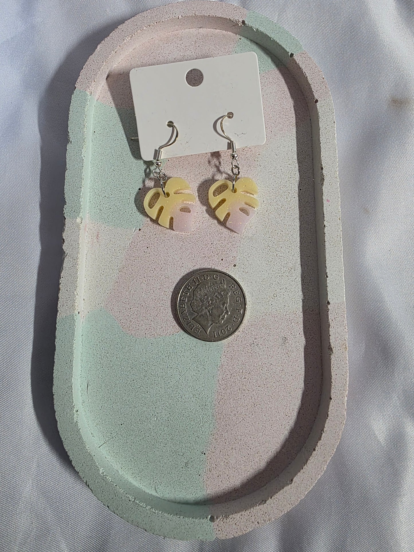 Im a Succa for you - Handmade Petite Monstera Leaf Earrings