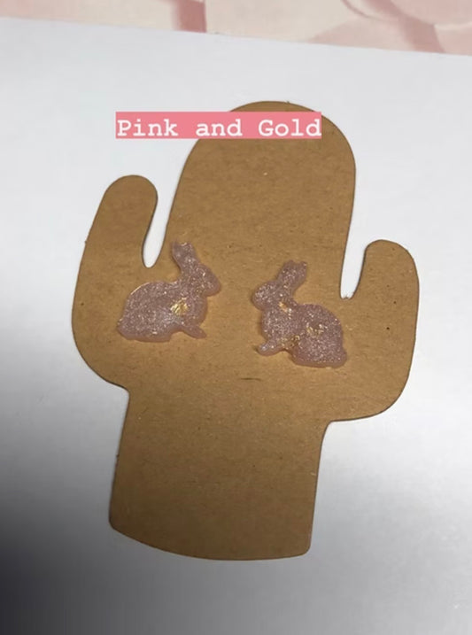 Baby Bunny - Handmade Bunny Stud Earrings