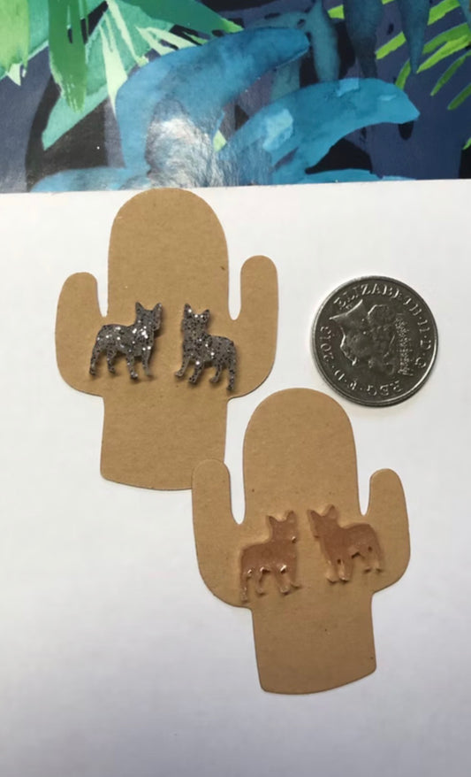 Frenchie- Handmade French Bulldog Stud Earrings