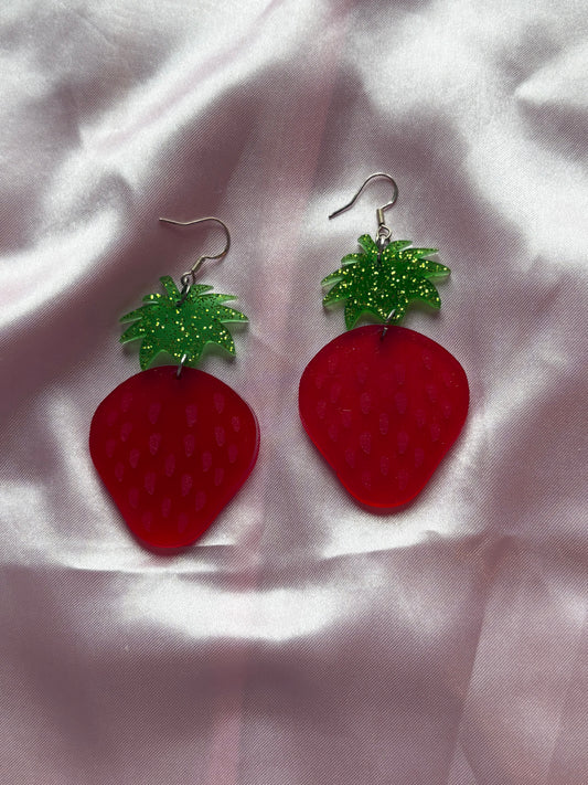 Let’s JAM - Handmade Strawberry Earrings