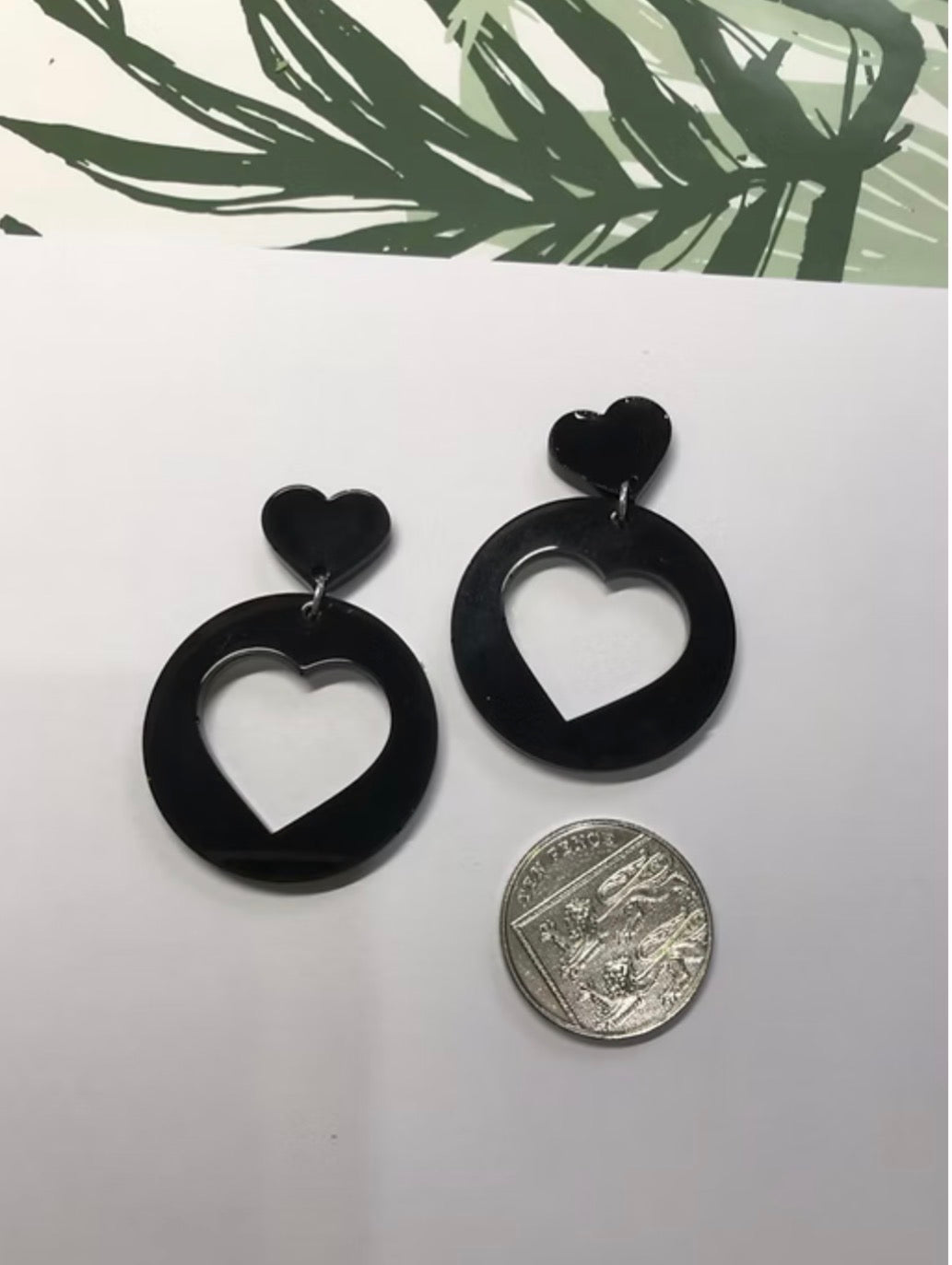 Cut it out - Handmade Heart Earrings