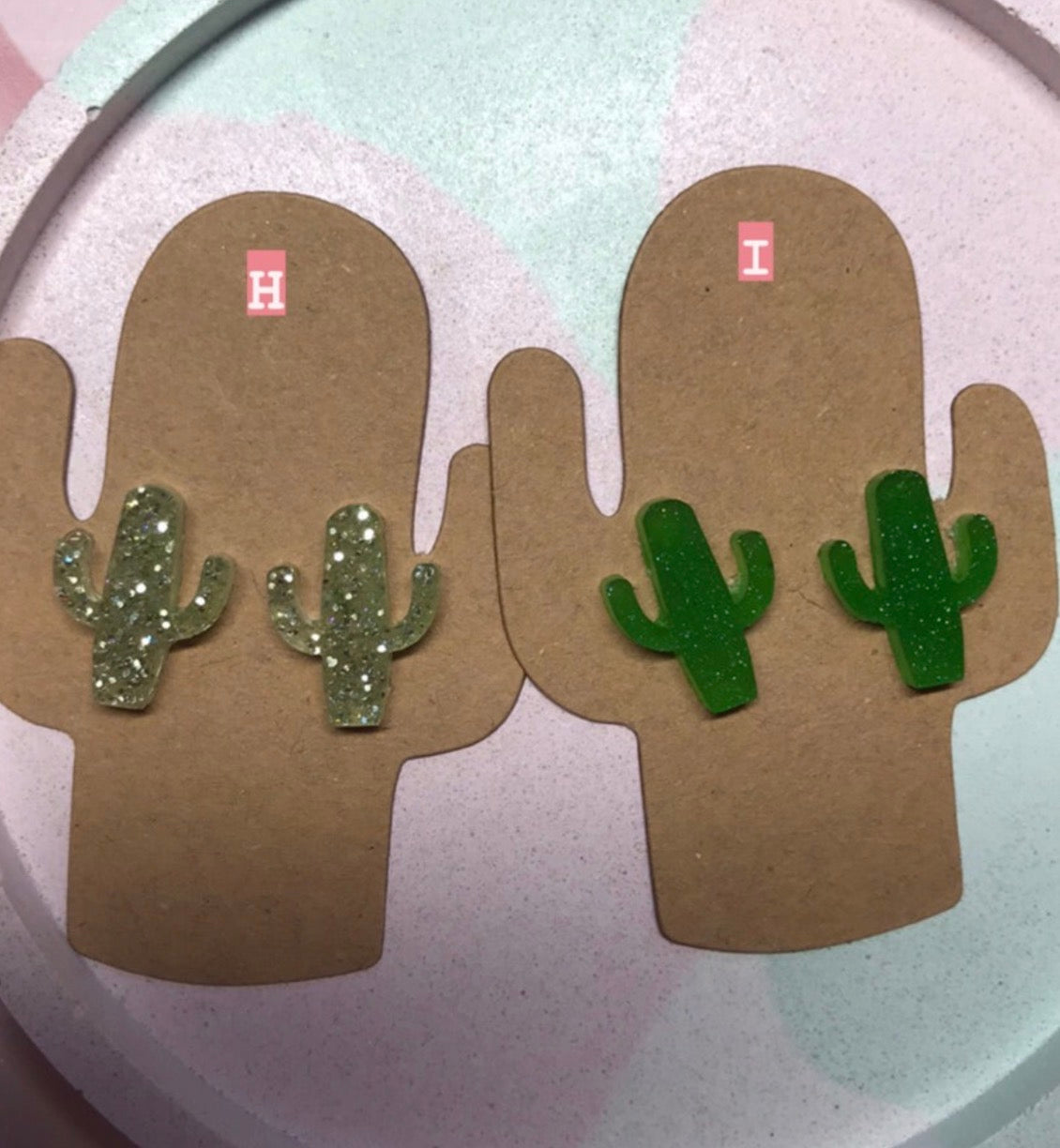 Cactus Jack Junior - Handmade Cactus Stud Earrings