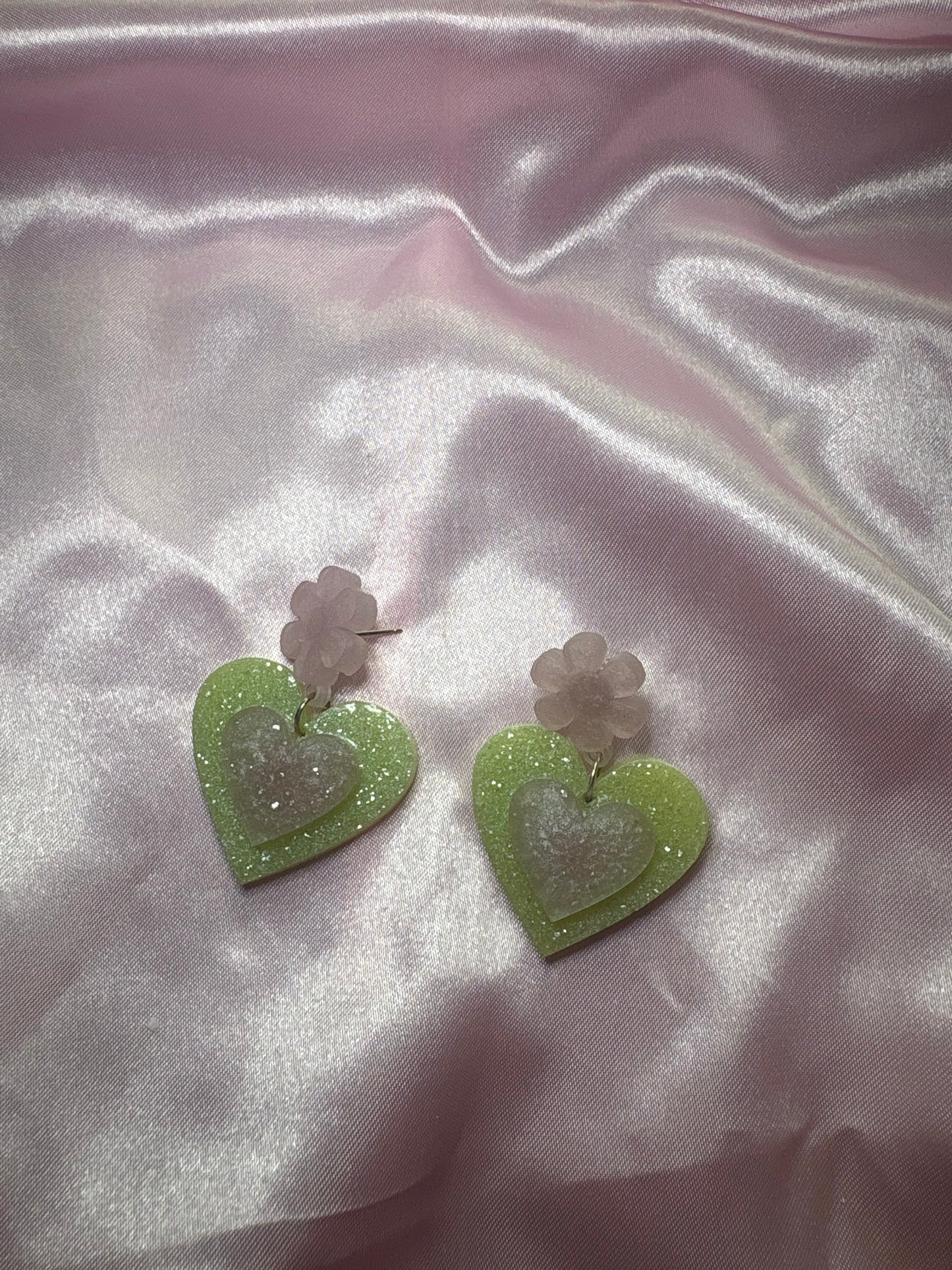 Change of Heart - Handmade Heart Earrings