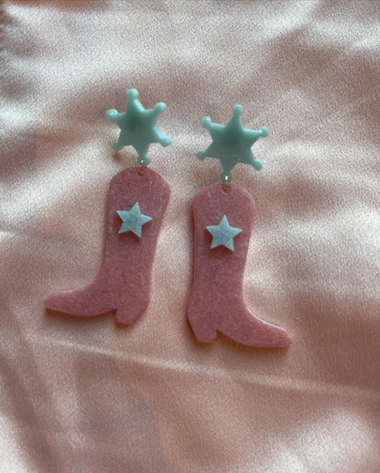 Yee-Haw - Handmade Cowboy Boot Earrings