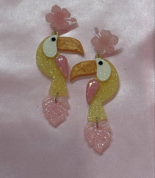 Toucan Play At That Game - Handmade Toucan Earrings
