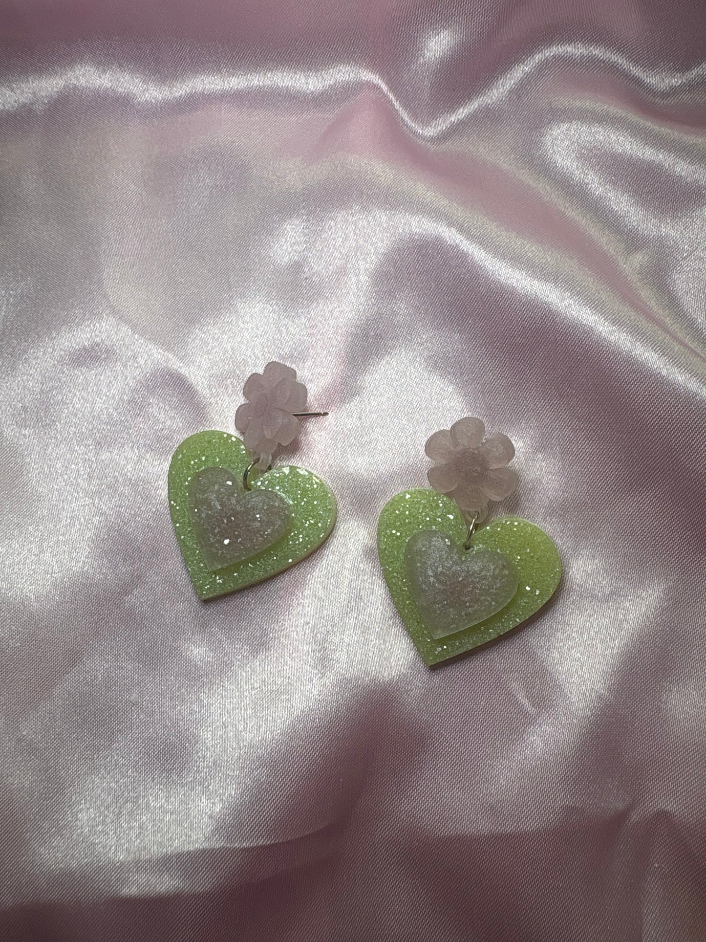 Change of Heart - Handmade Heart Earrings
