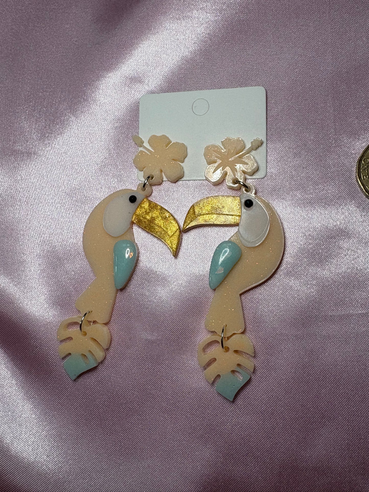 Toucan Play At That Game - Handmade Toucan Earrings