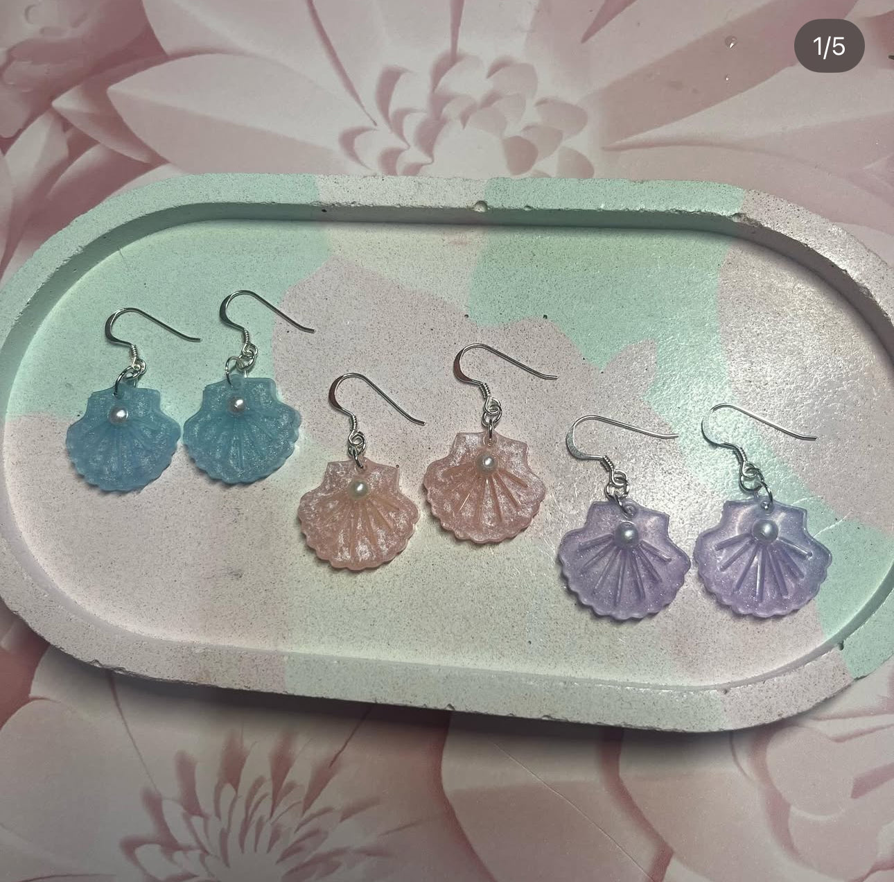 Pretty Pearly - Handmade Shell Earrings