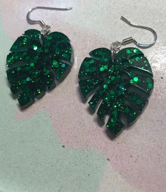In my monstera era - Hand Made Monstera Leaf Earrings