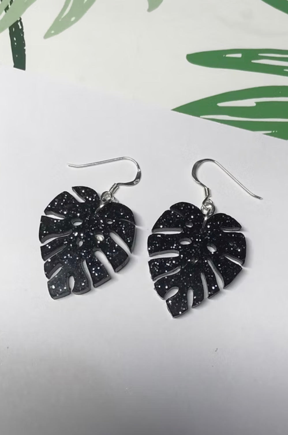 In my monstera era - Hand Made Monstera Leaf Earrings
