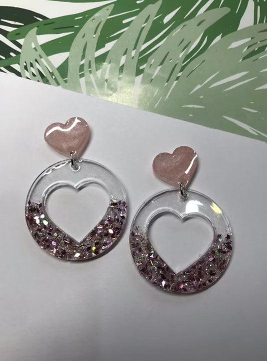 Cut it out - Handmade Heart Earrings