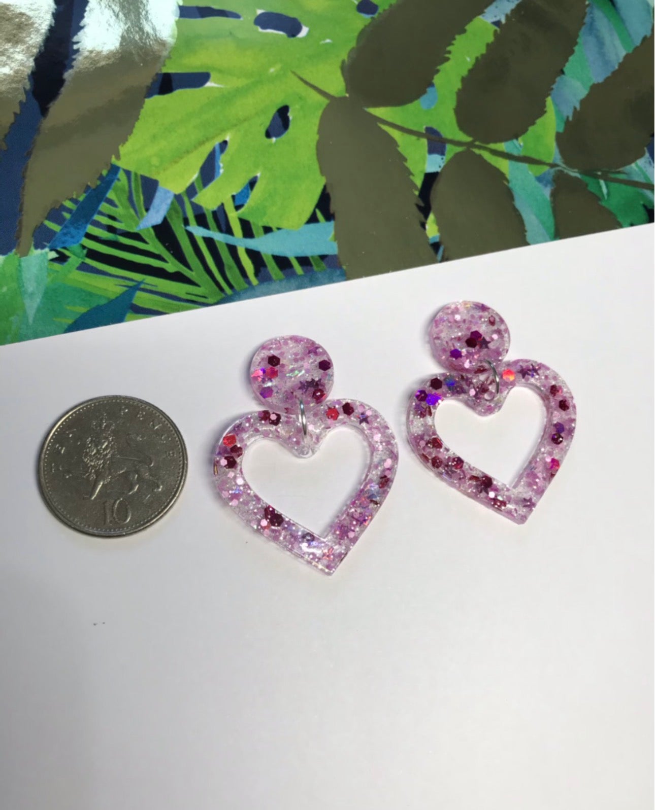 Love Language - Handmade Heart Earrings