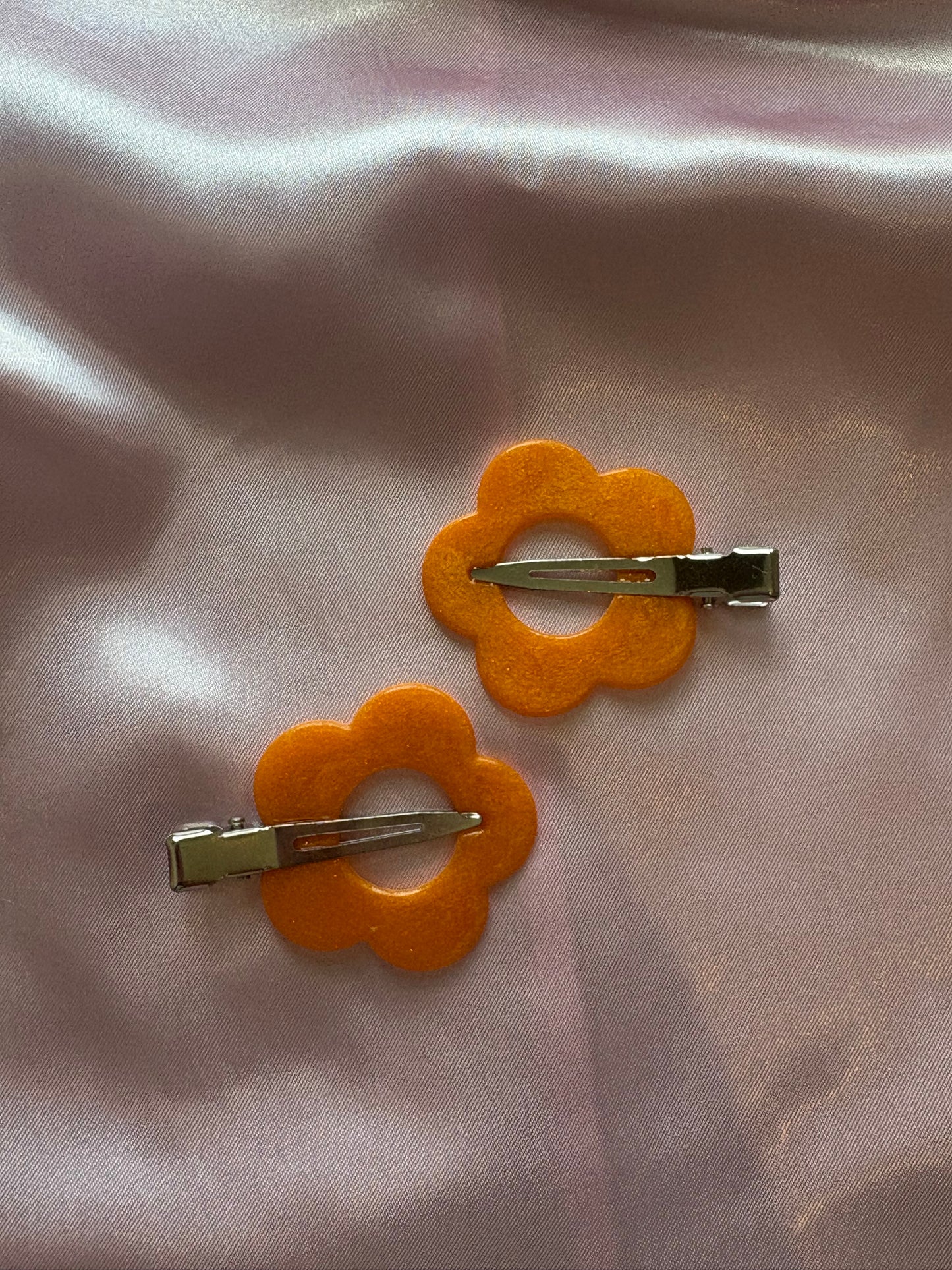 Petal to the Metal -  Handmade Flower Hair Clips (Pack of 2)