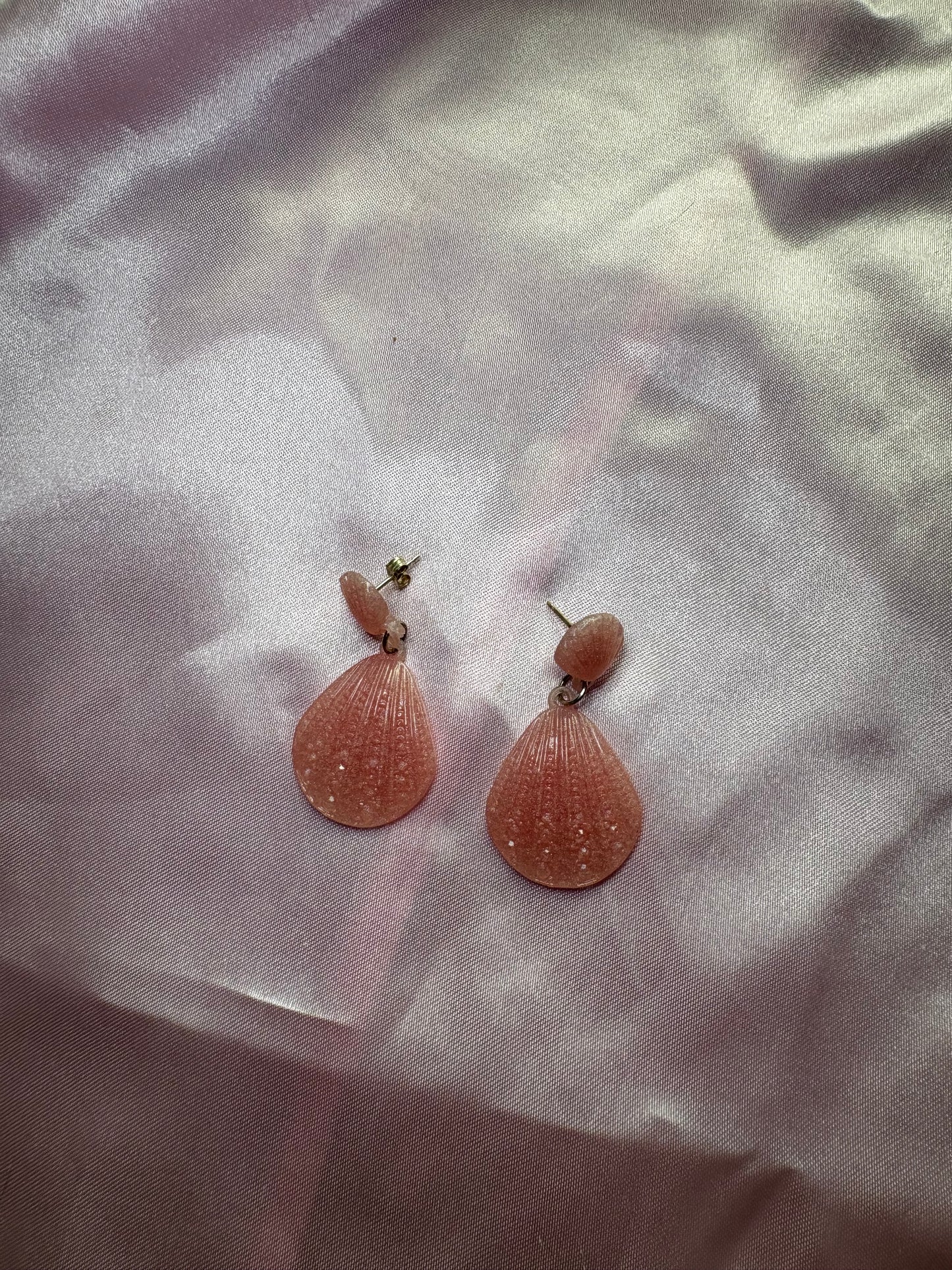Call me on your Shell phone! - Handmade Shell Earrings