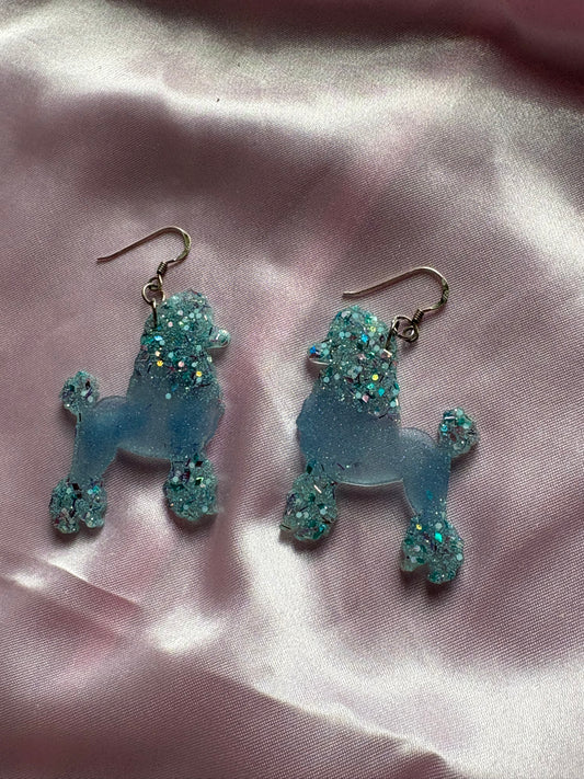 Penelope the Poodle - Handmade Poodle Earrings