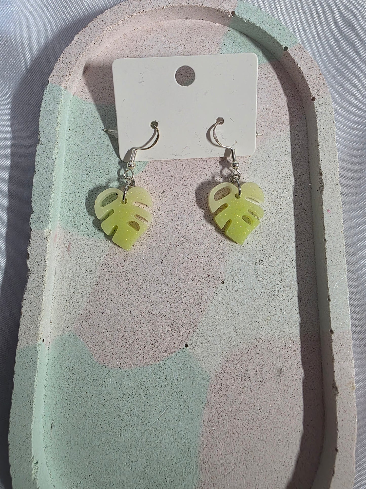 Im a Succa for you - Handmade Petite Monstera Leaf Earrings