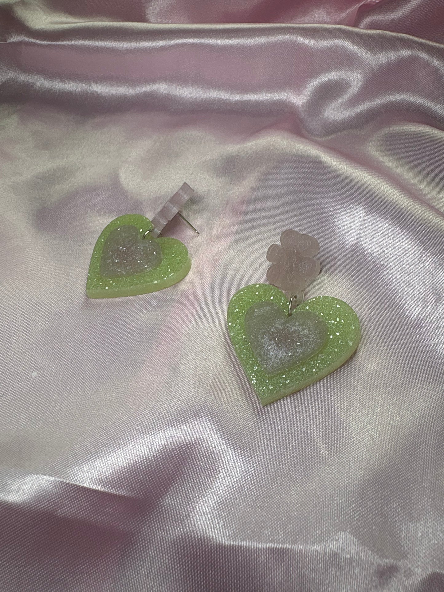 Change of Heart - Handmade Heart Earrings