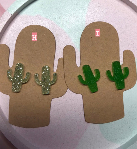 Cactus Jack Junior - Handmade Cactus Stud Earrings