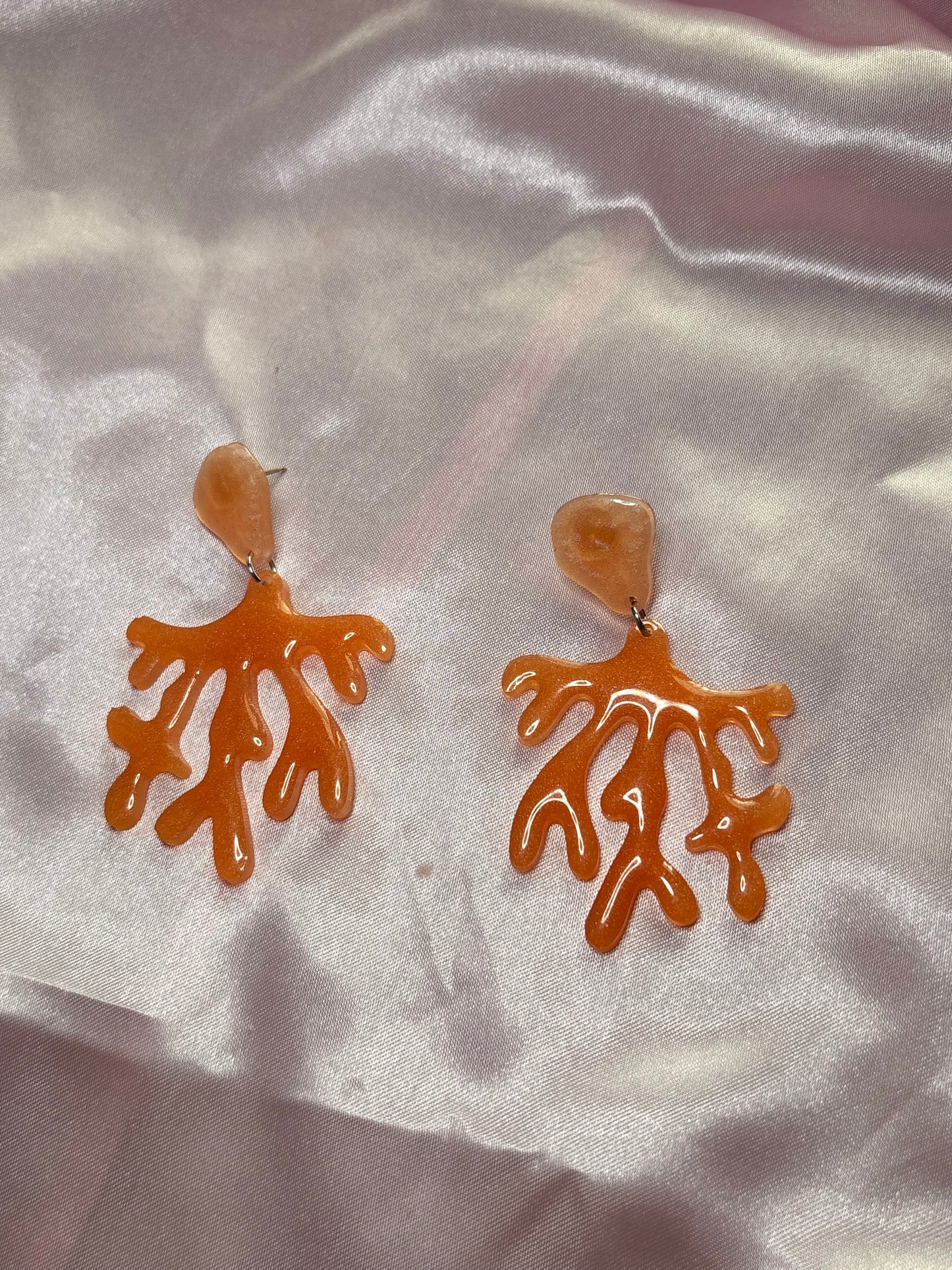 Gnarley bro! - Handmade Coral Reef Earrings