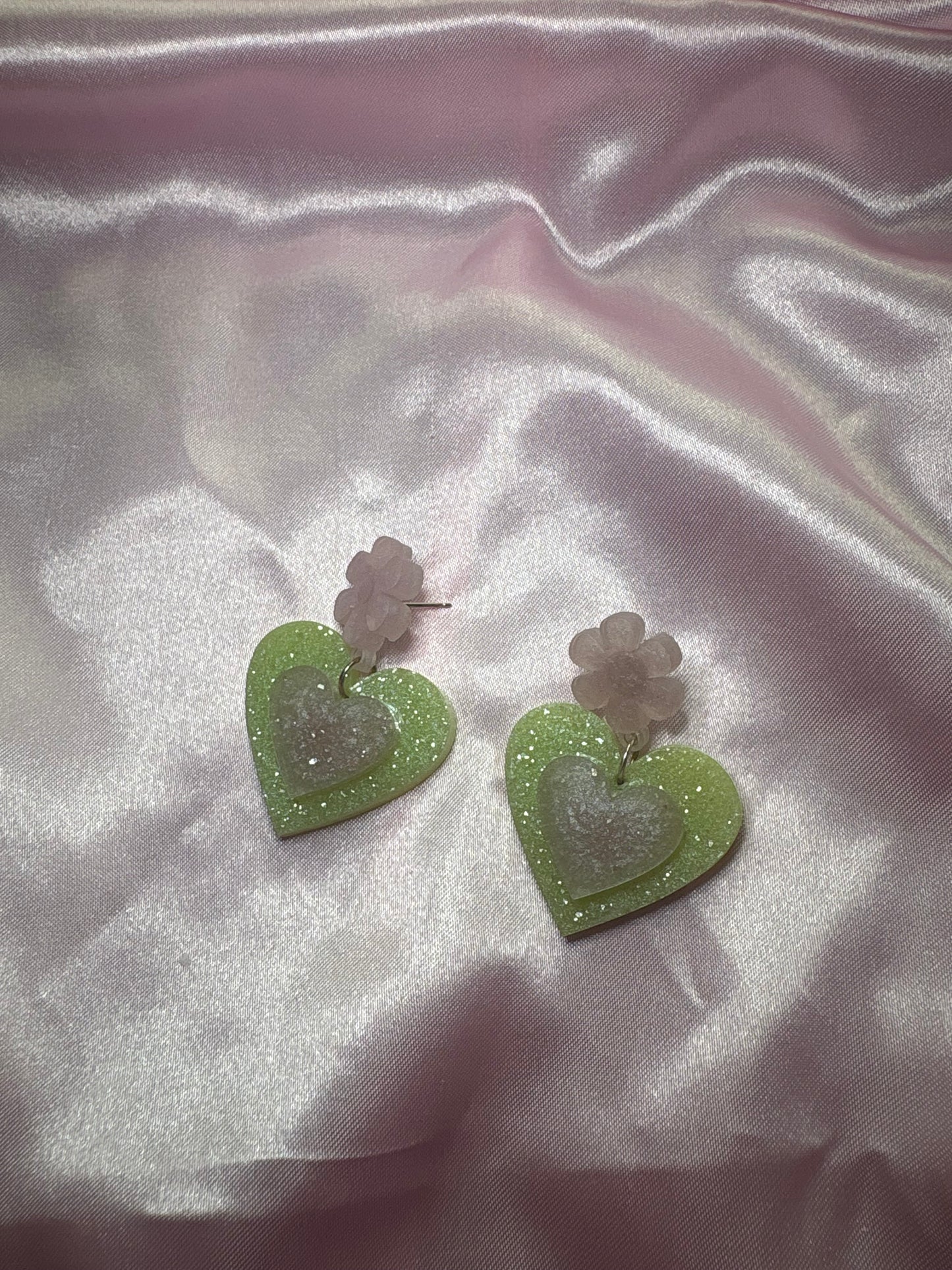 Change of Heart - Handmade Heart Earrings