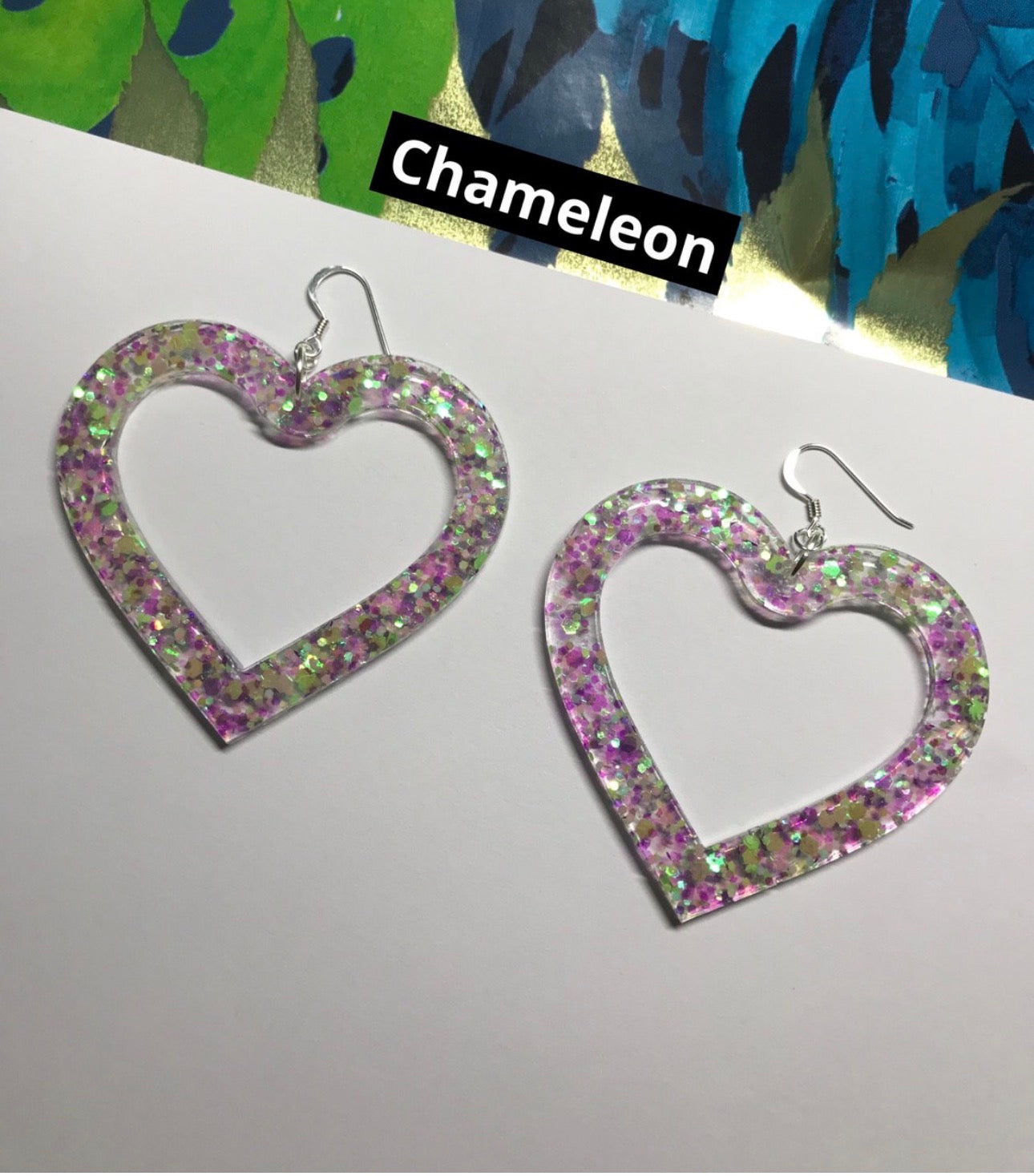 Extra Large Lovin’ - Handmade Heart Earrings