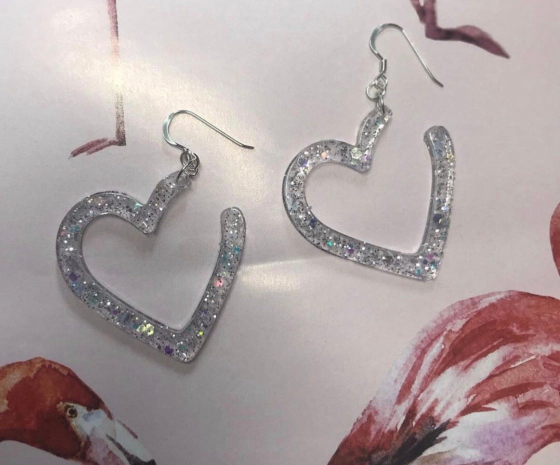 Heart Breaker - Handmade Heart Earrings