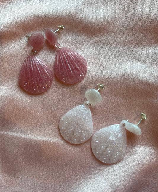 Call me on your Shell phone! - Handmade Shell Earrings