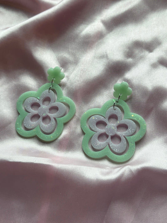 Flower Power - Handmade Flower Earrings