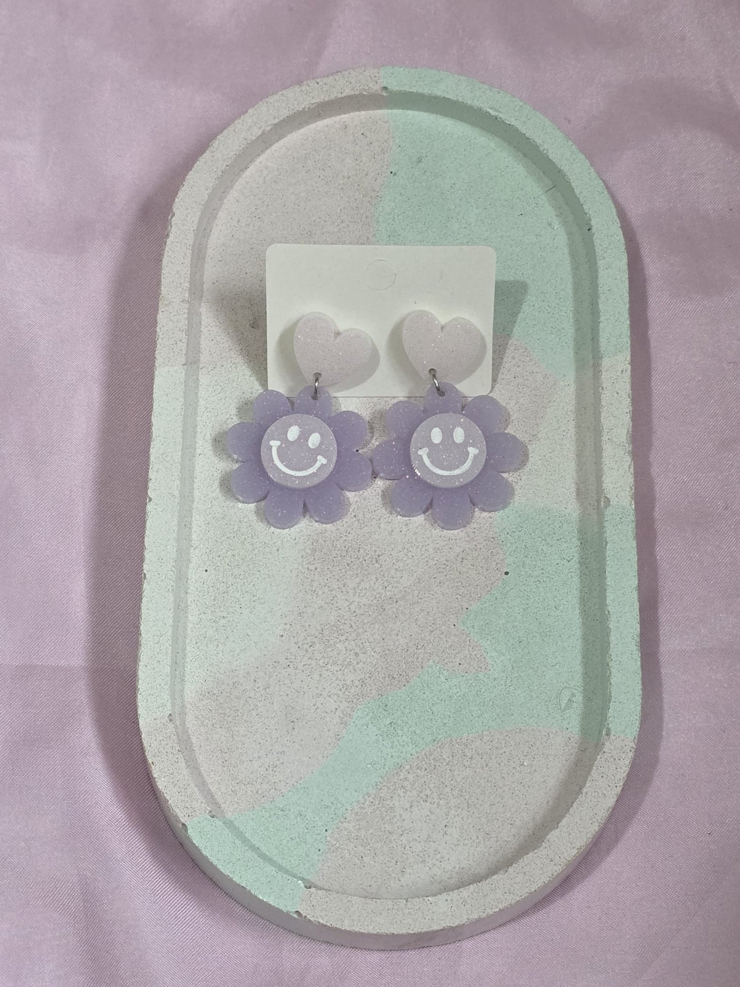 Dopamine Hit - Handmade Smiley Flower Earrings