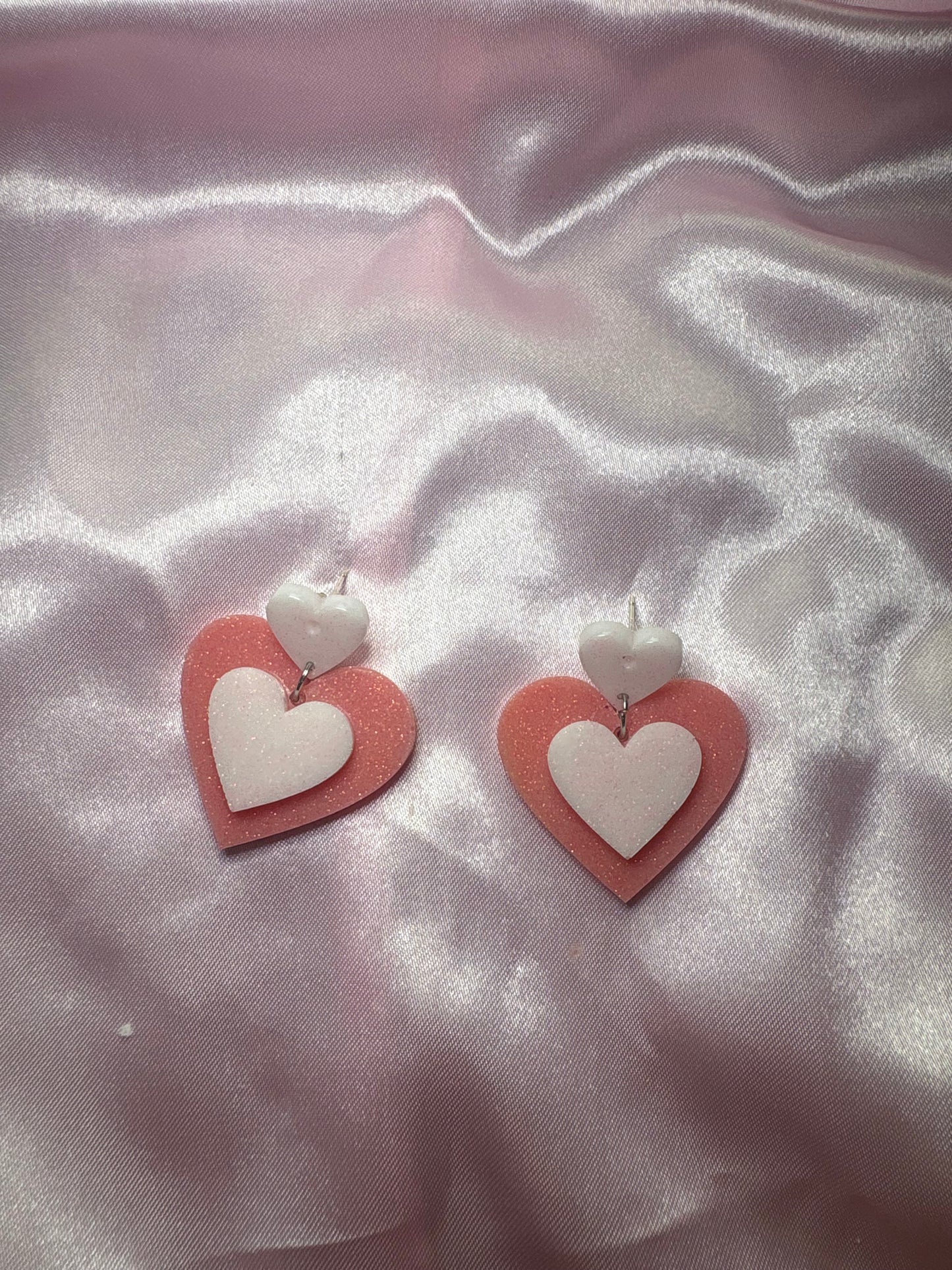 Change of Heart - Handmade Heart Earrings