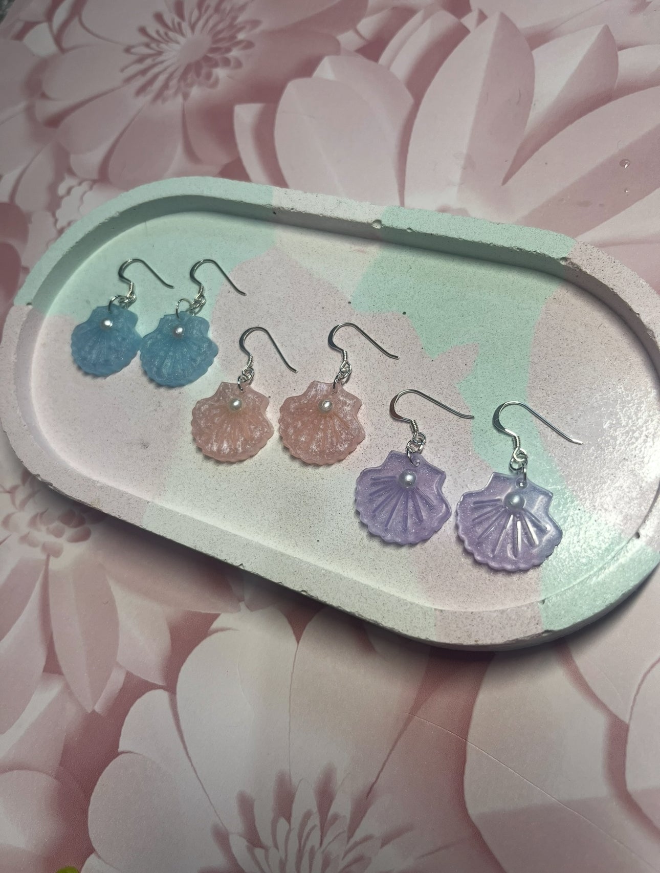 Pretty Pearly - Handmade Shell Earrings