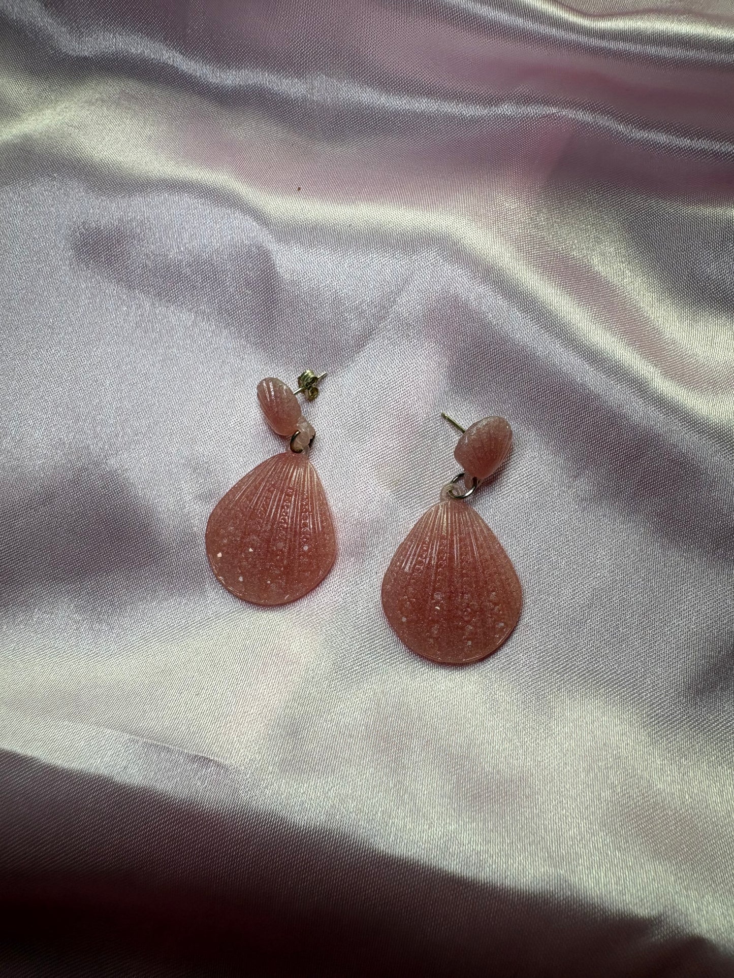 Call me on your Shell phone! - Handmade Shell Earrings