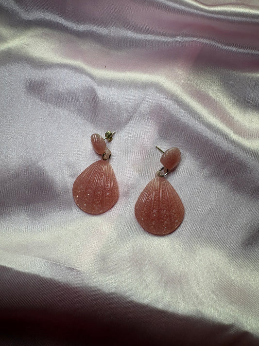 Call me on your Shell phone! - Handmade Shell Earrings