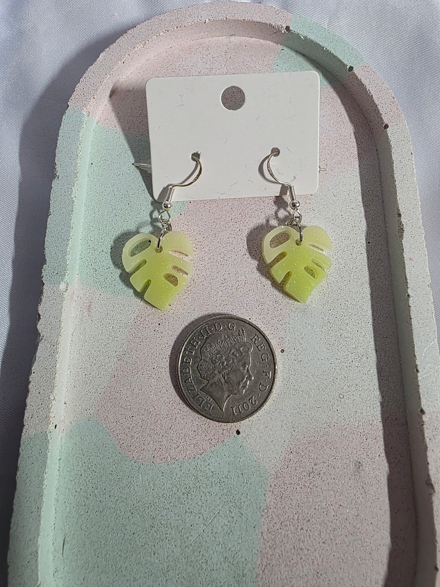 Im a Succa for you - Handmade Petite Monstera Leaf Earrings