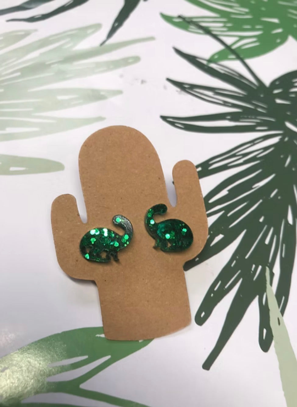 Arlo - Handmade Dinosaur Stud Earrings