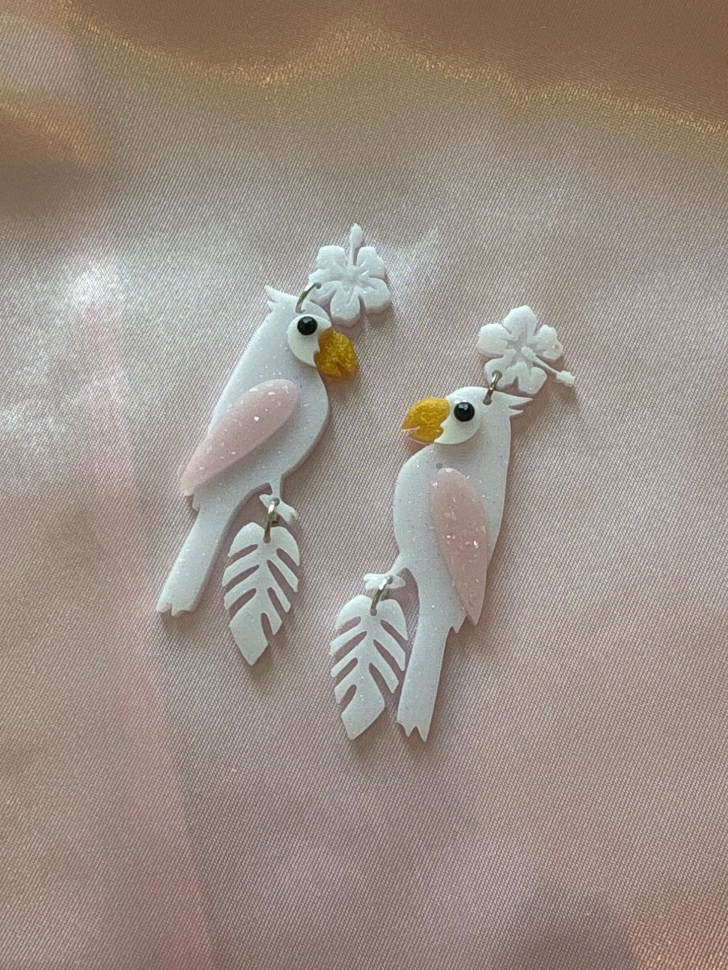 Winging It - Handmade Parrot Earrings - 2 Sizes