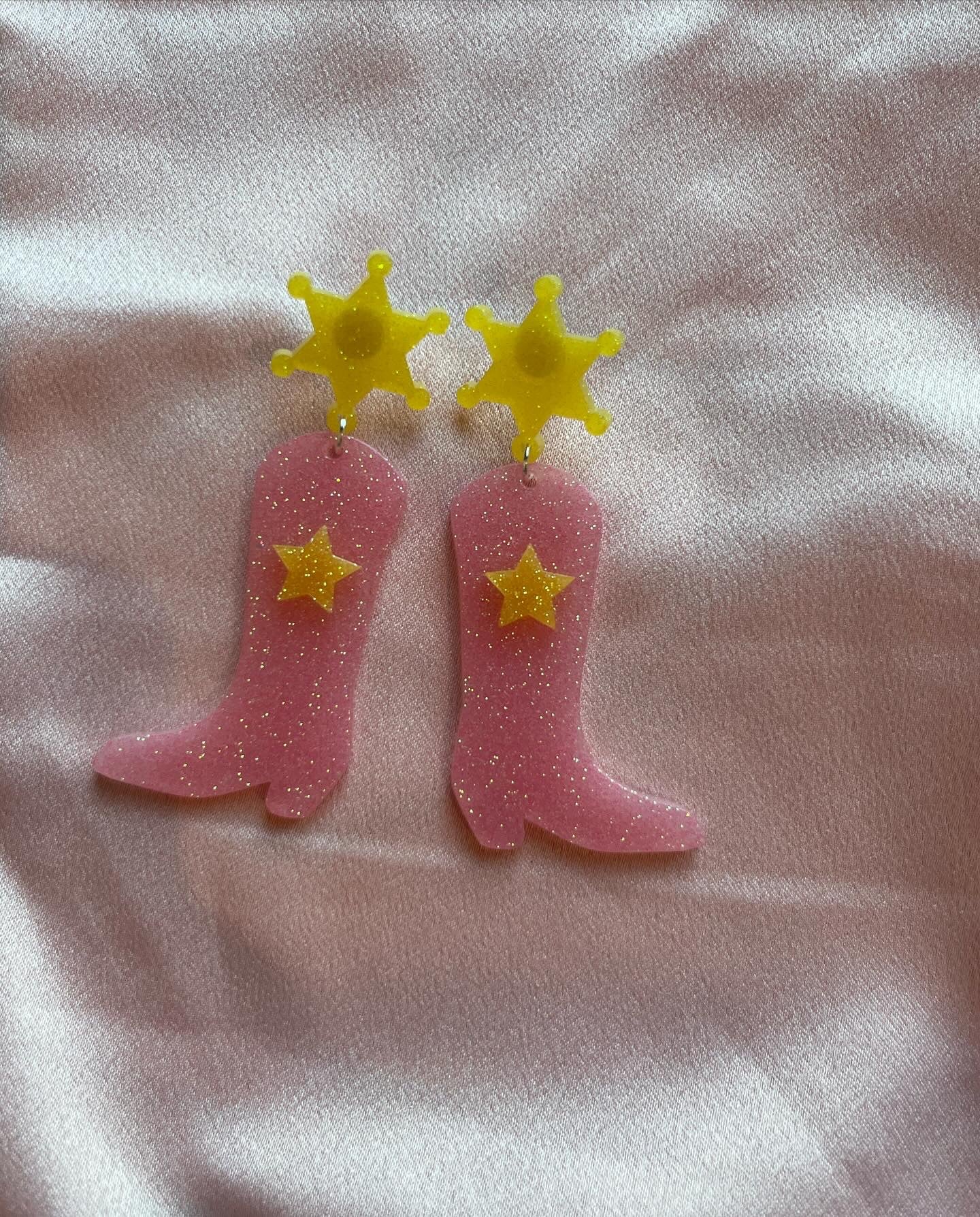 Yee-Haw - Handmade Cowboy Boot Earrings