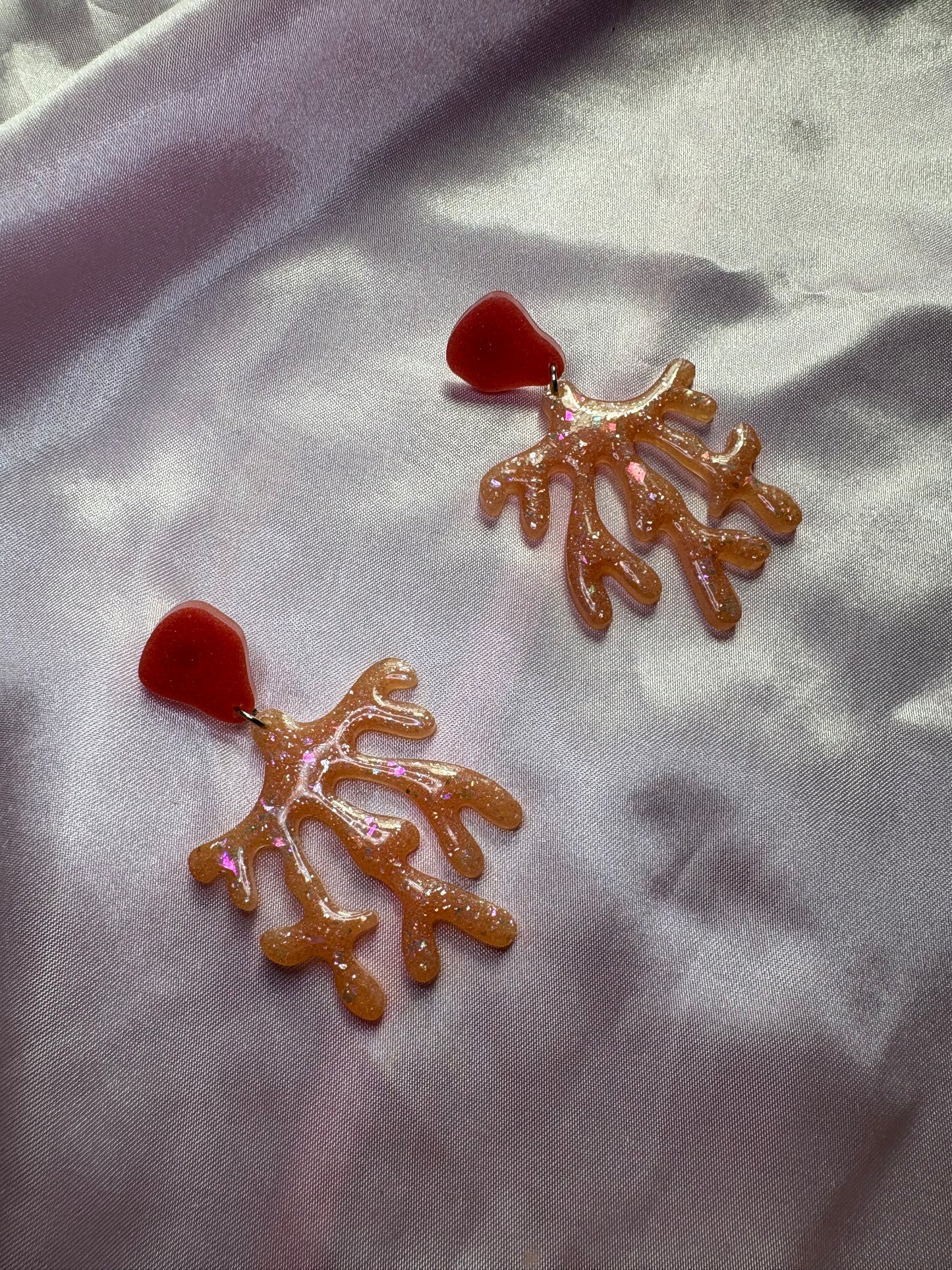 Gnarley bro! - Handmade Coral Reef Earrings