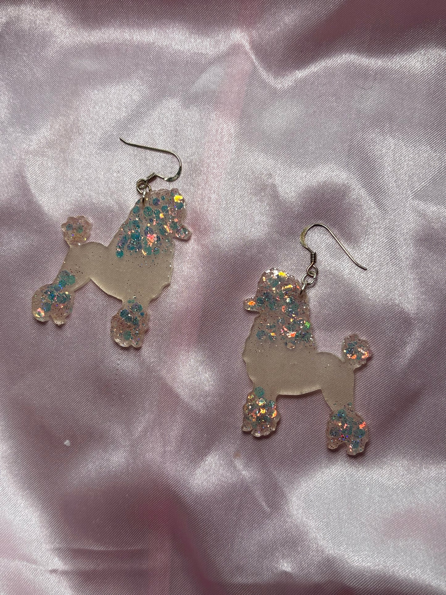 Penelope the Poodle - Handmade Poodle Earrings