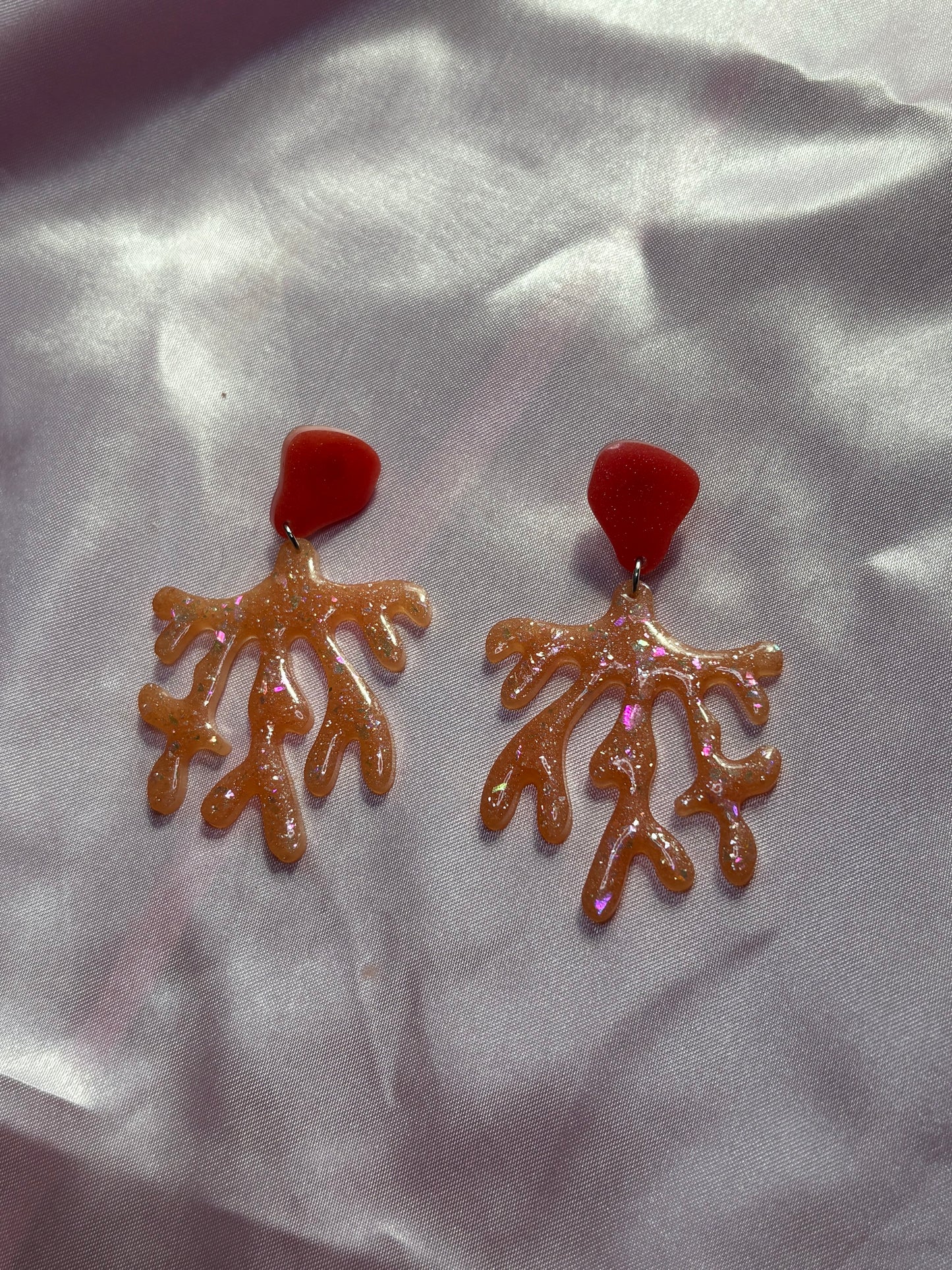 Gnarley bro! - Handmade Coral Reef Earrings