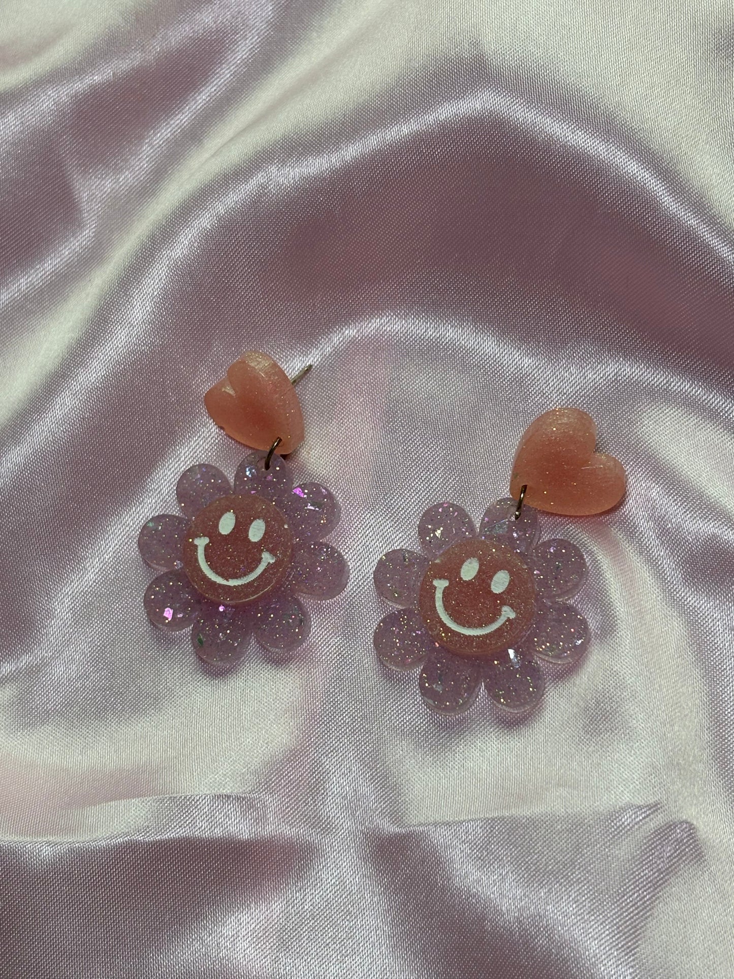 Dopamine Hit - Handmade Smiley Flower Earrings