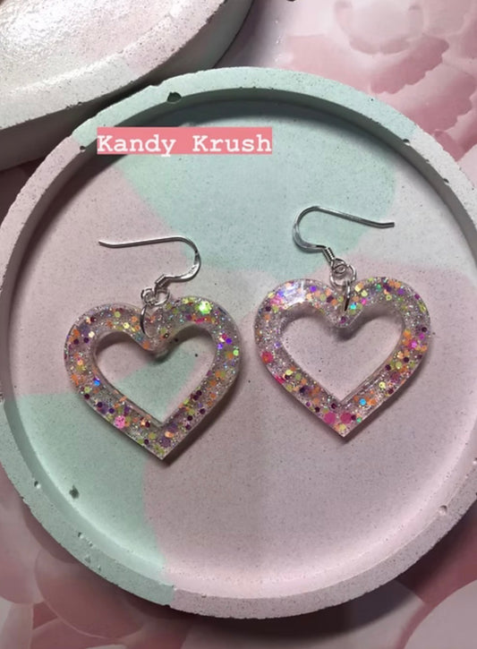 Love Language - Handmade Heart Earrings