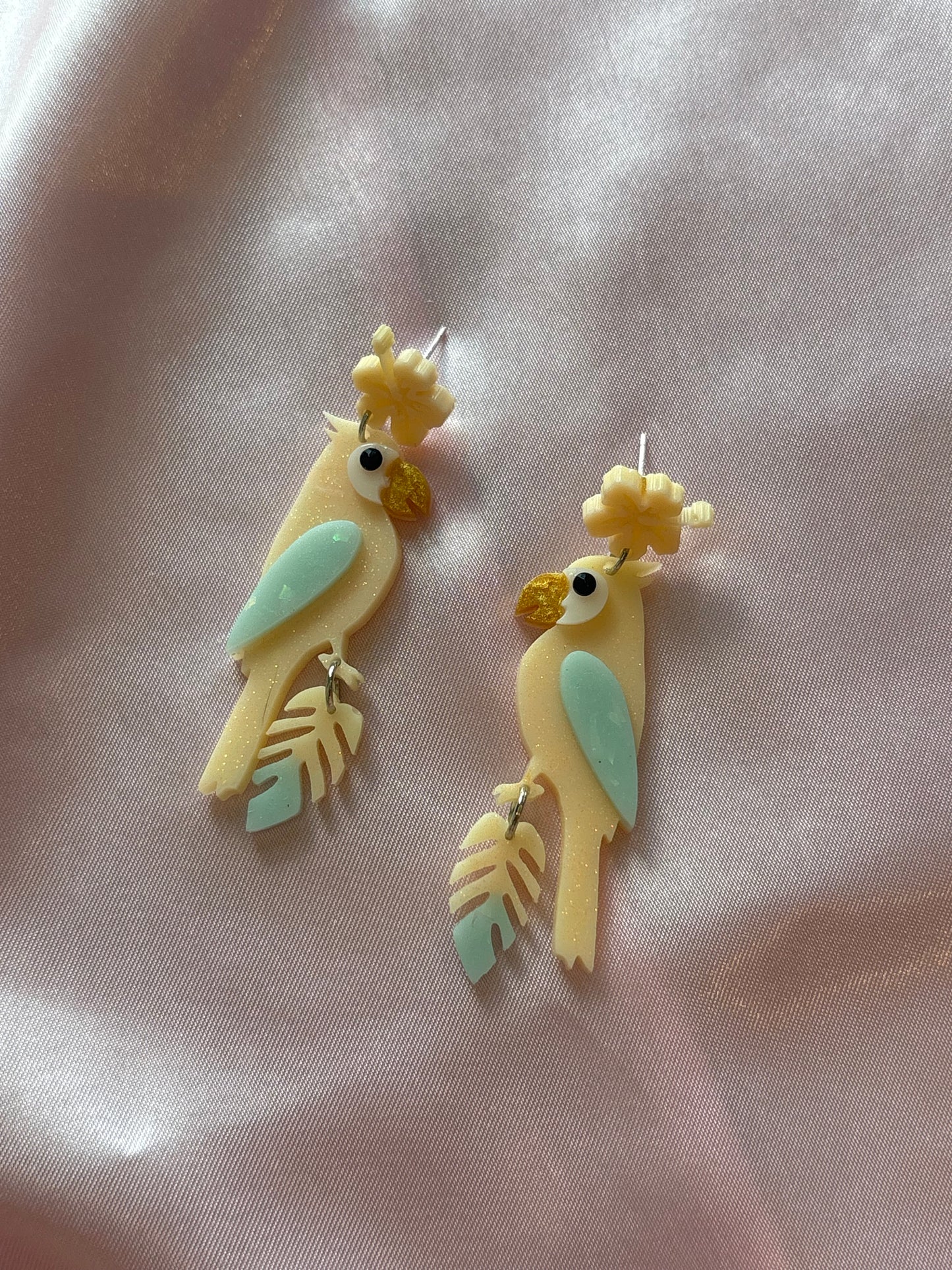 Winging It - Handmade Parrot Earrings - 2 Sizes