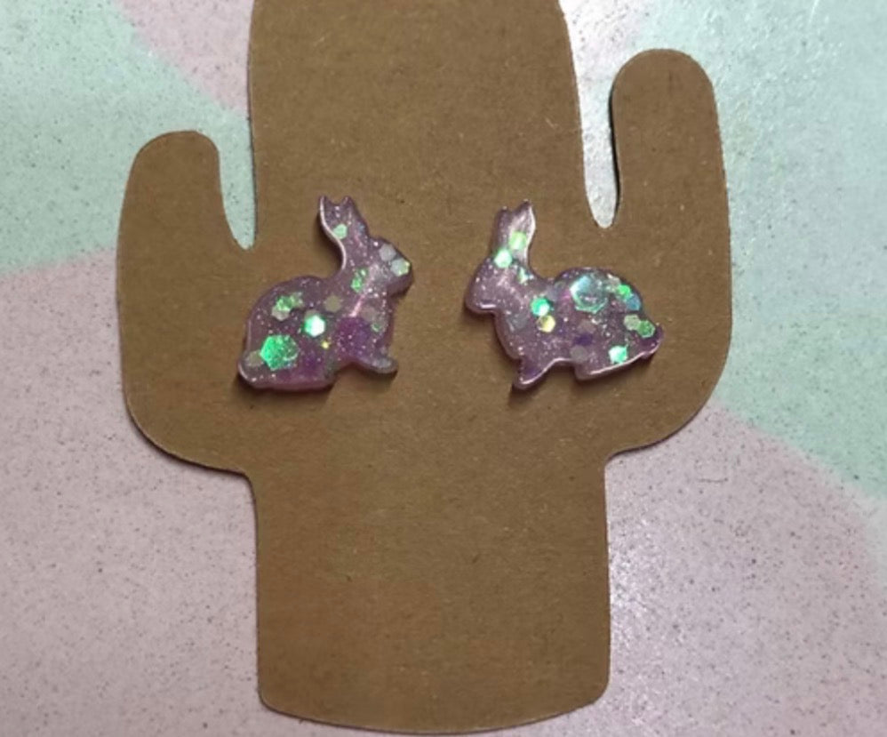 Baby Bunny - Handmade Bunny Stud Earrings
