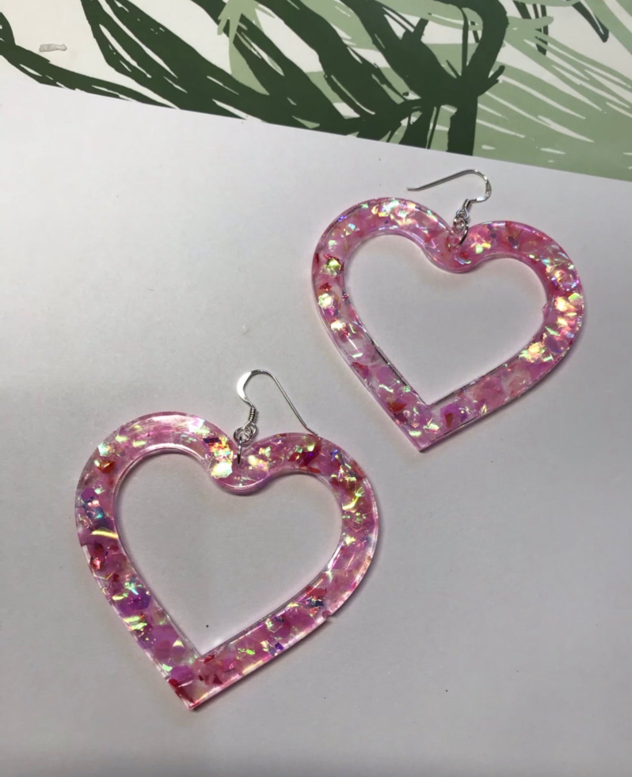Extra Large Lovin’ - Handmade Heart Earrings