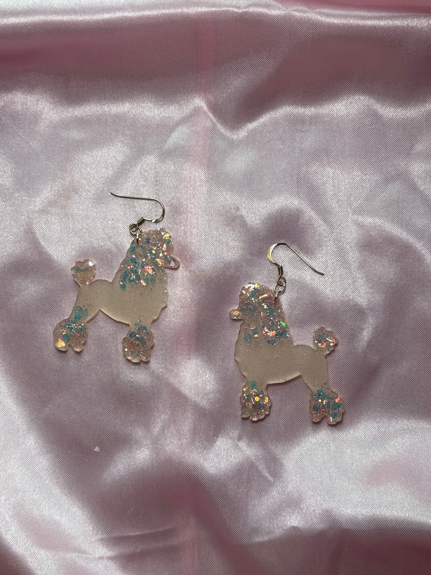Penelope the Poodle - Handmade Poodle Earrings