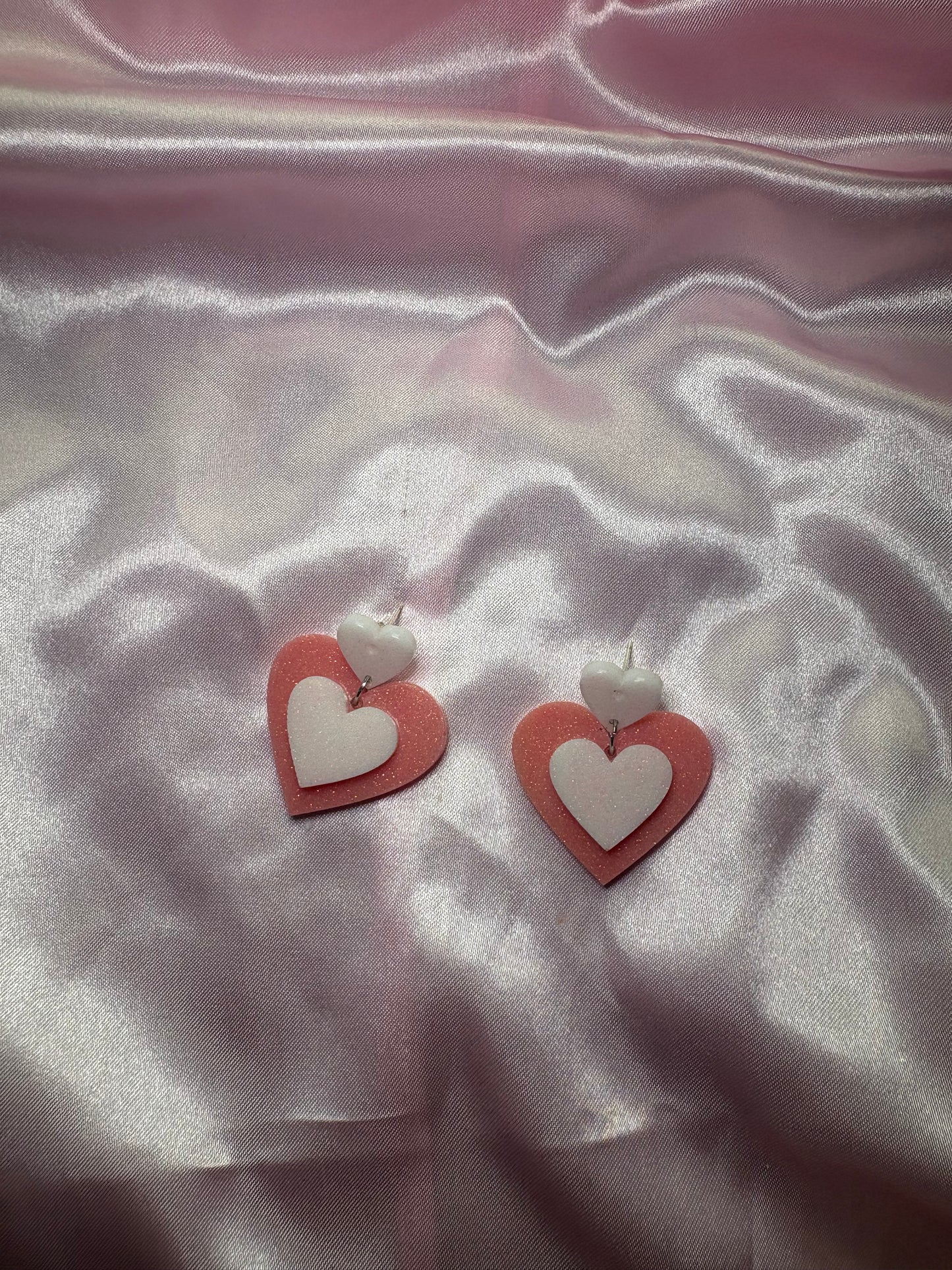 Change of Heart - Handmade Heart Earrings