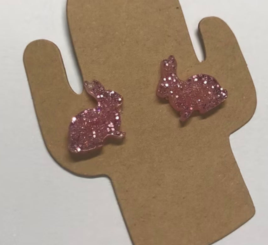 Baby Bunny - Handmade Bunny Stud Earrings